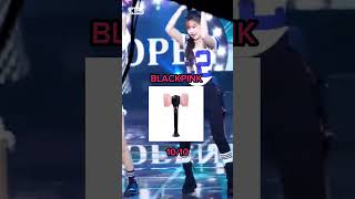 Dando Nota para lightstick de cada Grupo de Kpop blackpink bts twice ive txt itzy lightstick [upl. by Ivad]