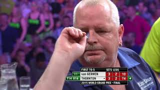 Thornton v Van Gerwen  2015 World Grand Prix Final Highlights [upl. by Cassandry184]