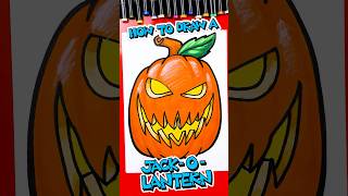 How to draw a cool Jackolantern 🎃 artforkidshub howtodraw [upl. by Els]