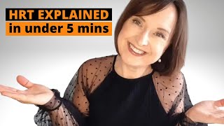 What is HRT HRT gel patches tablets and more explained in under 5 minutes [upl. by Adlih]