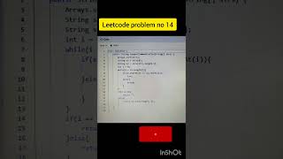 Longest common prefix  Leetcode problem solving leetcode java shots [upl. by Ailecnarf]