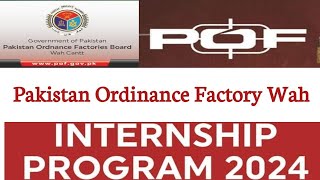 How to apply POF Summer internship program 2024  Internship in Pakistan for university students [upl. by Lladnor588]