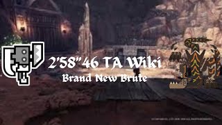 MHWIB Switch Axe Solo TA Wiki Brute Tigrex 2’58 monsterhunter switchaxe [upl. by Enialehs]