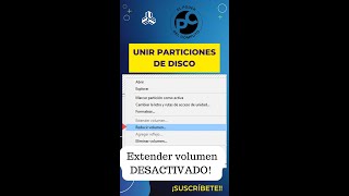 Unir particiones de disco duro con AOMEI  No aparece la opción extender volumen informatica [upl. by Arvy]