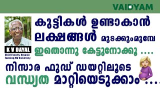 കുട്ടികൾ ഉണ്ടാകാൻ ലക്ഷങ്ങൾ മുടക്കുംമുമ്പേ ഇതൊന്നു കേട്ടുനോക്കൂkvdayal vaidyamininfertility [upl. by Acima]