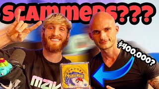 EXPERT OR SCAMMER Logan Paul Collectible Guru 400000 1st edition Pokémon base set booster box [upl. by Pavla]