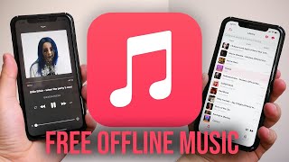 Best Free Offline Music app for iPhone No Annoying Ads [upl. by Atteynad292]