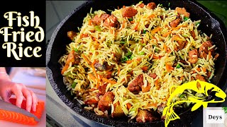 Easy Chili Fish Fried Rice Recipe  Chilli Fish Fried Rice with vegetables recipe  Fish Fried Rice [upl. by Colman]