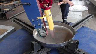 surface polishing machine for cylinder water tank [upl. by Cicero]