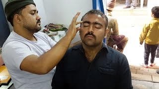 Best Head massage amp Face massage with Neck CRACKING  Varanasi [upl. by Oisor836]