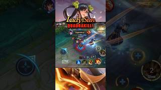 Lady Sun Quadrakill Gameplay  Honor of Kings [upl. by Llehcal]