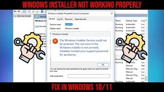 FIXED Windows Installer Not Working Properly SOLVED Windows 1011 Service Missing [upl. by Westerfield426]