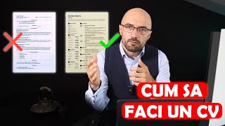 Cum îți Faci un CV Bun pentru Angajare în 2024  Un Recruiter Îți Dă Părerea Lui [upl. by Brenna606]