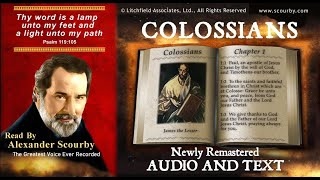 51  Book of Colossians  Read by Alexander Scourby  AUDIO amp TEXT  Free on YouTube  GOD IS LOVE [upl. by Deeas]