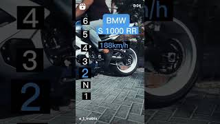 BMW S1000 rr gear top speed [upl. by Otcefrep]