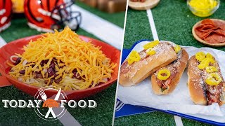 Cincinnati chili and NY pizza hot dogs Get the recipes [upl. by Alessandro95]