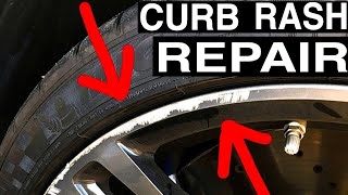 How To Repair Curb Rash amp Scratches on Alloy Wheel Rims DIY Tutorial [upl. by Anahc339]