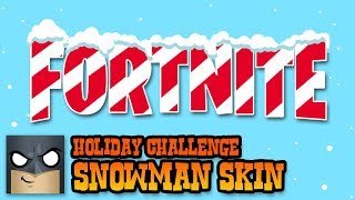 Holiday Snowman Skin  Fortnite ART CHALLENGE [upl. by Blankenship]