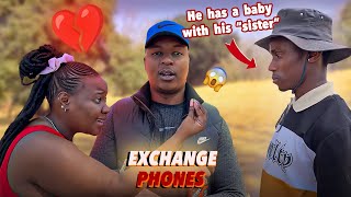 Making couples switching phones for 60sec 🥳 🥳 SEASON 3 🇿🇦SA EDITION  EPISODE 136 [upl. by Leclair565]