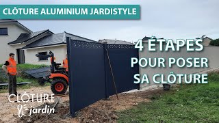 TUTO  Comment poser ma clôture aluminium JARDISTYLE [upl. by Coulombe]