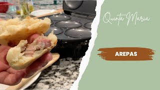 Homemade Cheese Arepas with a Twist  Quinta Maria [upl. by Mannes368]