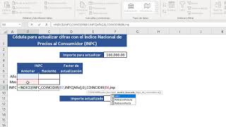 Actualización de cifras con INPC [upl. by Aramoy]