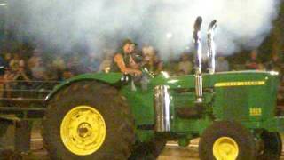 John Deere 5020 pulling at the Infamous Wyoming Tractor Pull [upl. by Astto120]