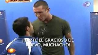 Randy Orton Explodes in a Interview in Mexico [upl. by Ahsinhoj]