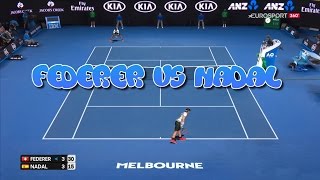 Tennis Elbow 2013 Australian Open 2017 Final Federer vs Nadal amazing point HD 60FPS [upl. by Daloris]