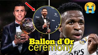 🚨MESSI SPEAKS OUT at 2024 Ballon dOr [upl. by Polad]