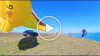 8K Soaring in light wind26 October in Bulgaria gleitschirm insta360awards paragliding 8kvideo [upl. by Damarra]