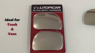 SSM040 Blind Spot Mirrors for Pickup Trucks Van and SUVs Unique Design Engineered by Utopicar [upl. by Anaxor]