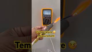 How to measure temperature using multimeter temperature measurement multimeter shorts asmrsound [upl. by Airliah]