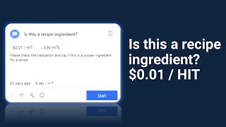 Is this a recipe ingredient 001  HIT  UHRS QUALIFICATION ANSWERS  uhrs  clickworker [upl. by Molli209]