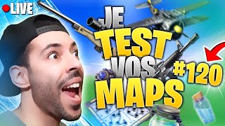 JE TEST VOS MAPS 120 sur FORTNITE CRÉATIF [upl. by Audie]