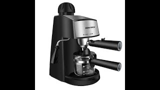 Sowtech steam espresso machine latte and cappuccino maker with milk frother [upl. by Lhary]