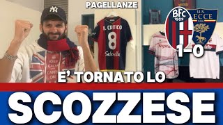 BOLOGNA LECCE 10 PAGELLANZE ❤️💙 LO SCOZZESE CAMBIA IL RISULTATO MIRANDA BENE [upl. by Lleoj581]