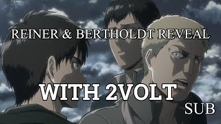 quotReiner amp Bertholdts betrayalquot but with 2Volt  Attack on Titan OST Change  ENG SUB [upl. by Gery]