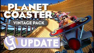 🤡 Rides amp Shops Overview  Vintage Pack DLC Update  Planet Coaster [upl. by Quinby]