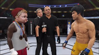 Bruce Lee vs Baby Karate Kid  EA Sports UFC 4  Epic Fight 🔥🐲 [upl. by Daniele]