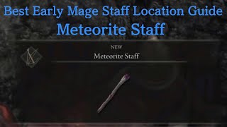 Elden Ring  BEST Mage Staff For Early Game Meteorite Staff  Armor Set Location Guide [upl. by Hodge701]