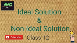 Ideal solution amp NonIdeal solution [upl. by Eisak510]