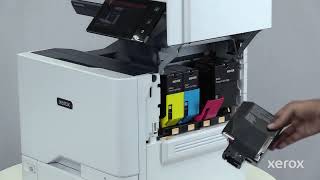 Xerox® VersaLink® C625 Color Multifunction Printer Replace the Toner Cartridges [upl. by Lehcsreh264]