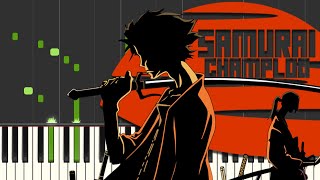 Nujabes  Feather Piano Tutorial Samurai Champloo Synthesia [upl. by Dav772]