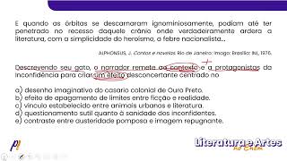 ENEM 2023  Teoria Literária  Era um gato preto como convinha a um cultor das boas letras que [upl. by Nairadas]