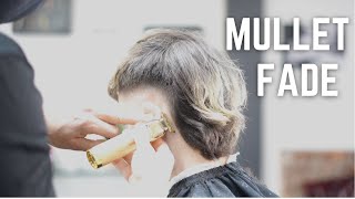 How to Modern Mullet Side Taper Fade Haircut Tutorial [upl. by Adamo949]