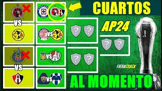 ✅🔥 CUARTOS de FINAL al MOMENTO Liga MX APERTURA 2024 ✅ EQUIPOS CLASIFICADOS a LIGUILLA PAY IN HOY [upl. by Niwrad676]