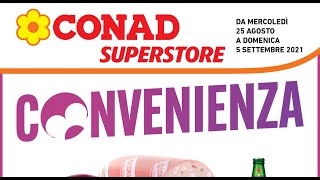 VOLANTINO CONAD DAL 25 AL 09 SETTEMBRE 2021 [upl. by Pawsner]