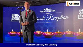 UK ministers celebrate new beginnings for ‘defining partnership’ with India at IGF Diwali [upl. by Ahsehat922]