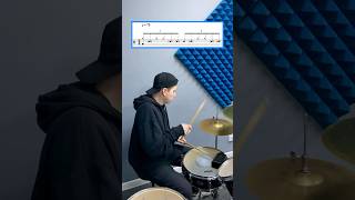 drum rhythm  ParadiddleDiddle drumlessons drumming drum [upl. by Ecniuq]